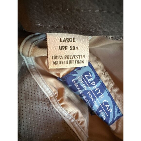 Sunday Afternoons Zephyr Cap UPF 50+ Large Tan Polyester Outdoor Hat - Picture 5 of 6